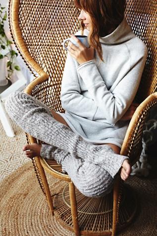 Lemons Womens Bowery Ribbed Otk Legwarm