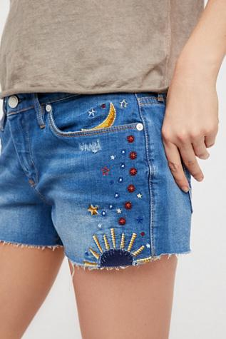 Chain Toker Embroidered Short By Free People