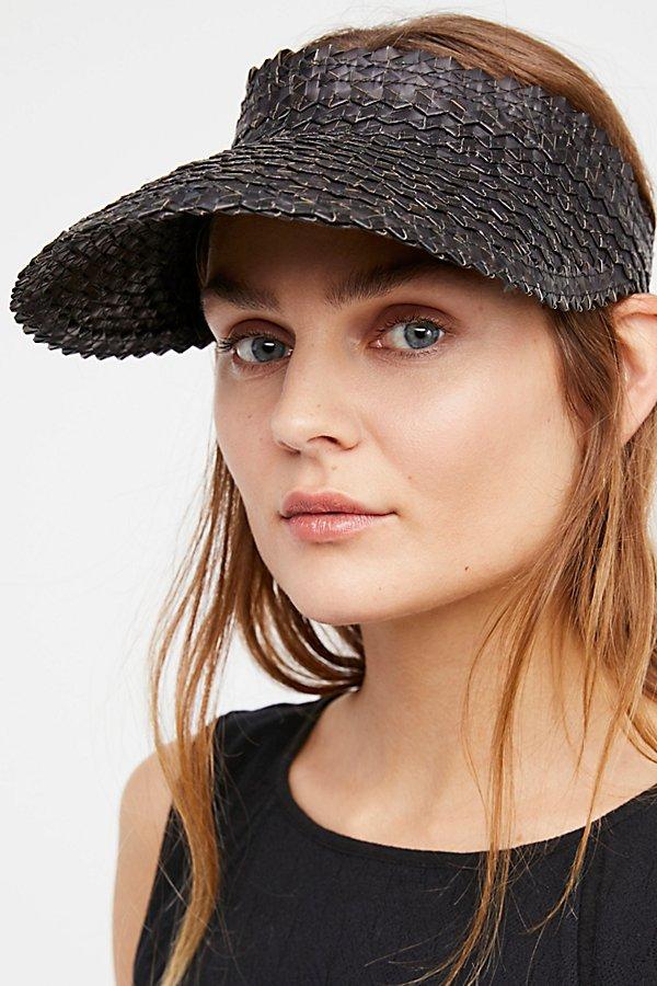 Island Hopper Straw Visor By Beachgold At Free People