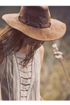 Free People Womens Ring Leader Faux Suede Ha