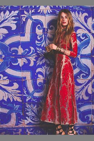 For Love & Lemons Womens San Marcos Maxi Dress