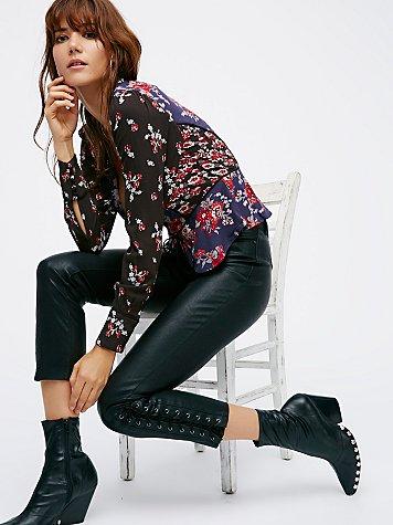 Free People With Friends Lace Up Skinny