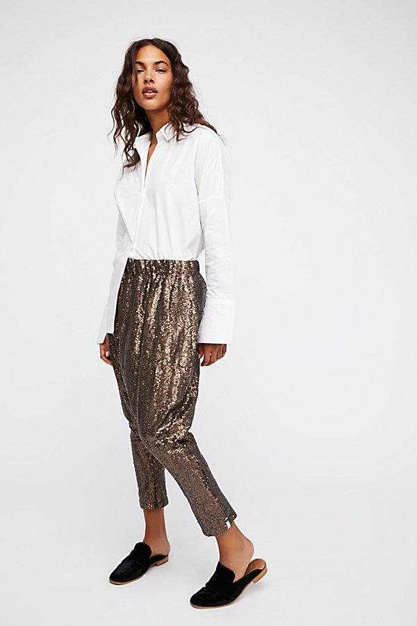 Shiny Sequin Harem Pants By Oneteaspoon At Free People