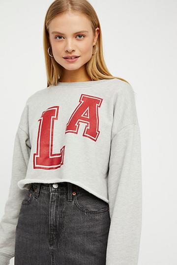 Cropped Graphic Sweatshirt By Daydreamer At Free People