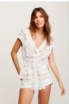 Free People Womens Ooh La La Embell Top