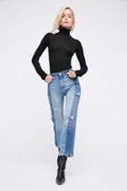 Free People Womens The Patchwork Skinny