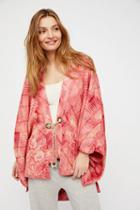 Free People Womens Shibori Printed Kimono