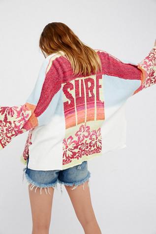 Surf Sweater Kimono By Free People