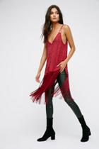 Free People Womens Midnight Party Fringe