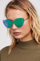Sneaky Kitty Shield Sunglasses By Free People