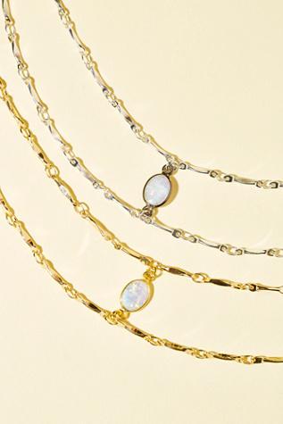 Opal Draped Delicate Choker By Amarilo At Free People