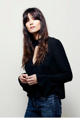 Free People Womens Retro Romance Top