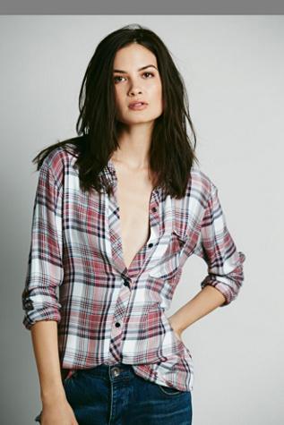 Rails Womens Draped In Plaid Shirt