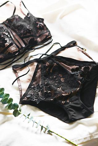 Skivvies By For Love & Lemons Womens Ruby Cross Front Panty