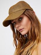 Sunlit Swells Straw Baseball Hat By Free People