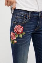 Kelly Embroidered Baby Bootcut Jeans By Driftwood At Free People