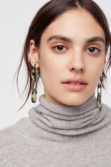 Resin Link Drop Hoops By Av Max At Free People