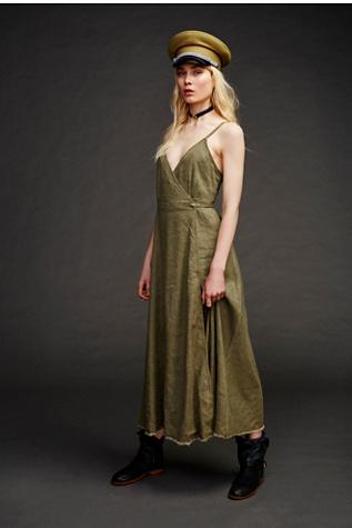 Free People Womens Walk With Me Wrap Dress