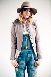 Free People Womens Military Ruffles Jacket