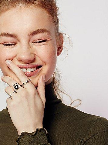 Sun Catcher Delicate Ring Set By Free People