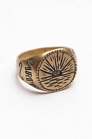 Lhn Womens Sunrise Signet Ring