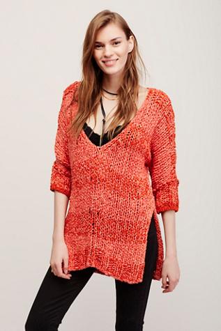 Free People Womens Georgia V Tunic