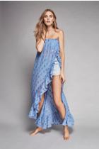 Free People Womens On My Mind Ruffle Maxi To
