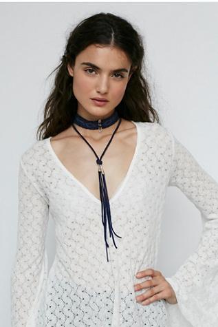 Three Arrows Leather & Fp Womens Sun Ceremony Choker