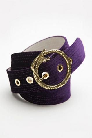 Serpentine Velvet Belt By Free People