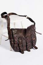 Free People Womens Glade Leather Messenger