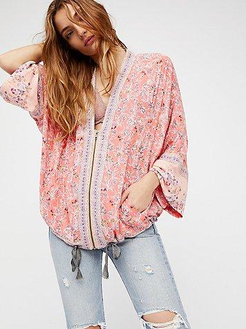 Wildflower Printed Kimono By Free People