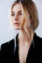 Marly Moretti Womens Snake Chain Shoulder Duster Earrings