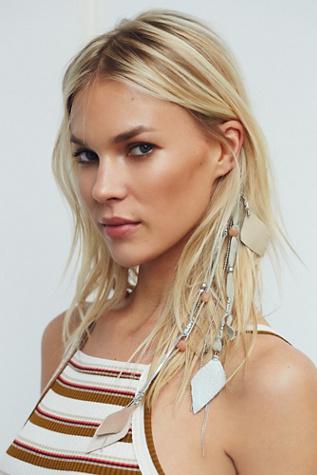 Free People Womens Leather Leaf Braid In