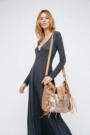 Free People Womens Orion Leather Tote