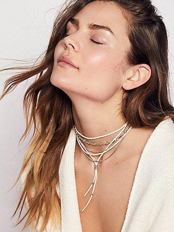 Wanted & Wild Leather Bolo By Free People