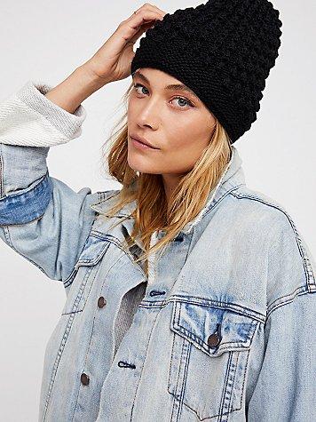 Bobble Slouch Beanie By Nirvanna Designs Inc. At Free People