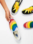 Rainbow Classic Slip On Sneaker By Vans At Free People
