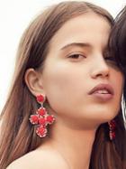 Rose Cross Statement Earrings By Zhuu At Free People