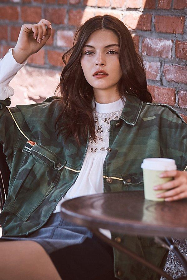 Slouchy Military Jacket By Free People