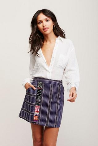 Free People Womens Beautiful Day Stripe Mini