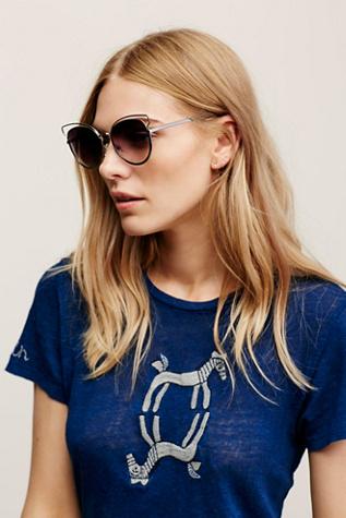 Free People Womens Florence Wire Frame Sunni