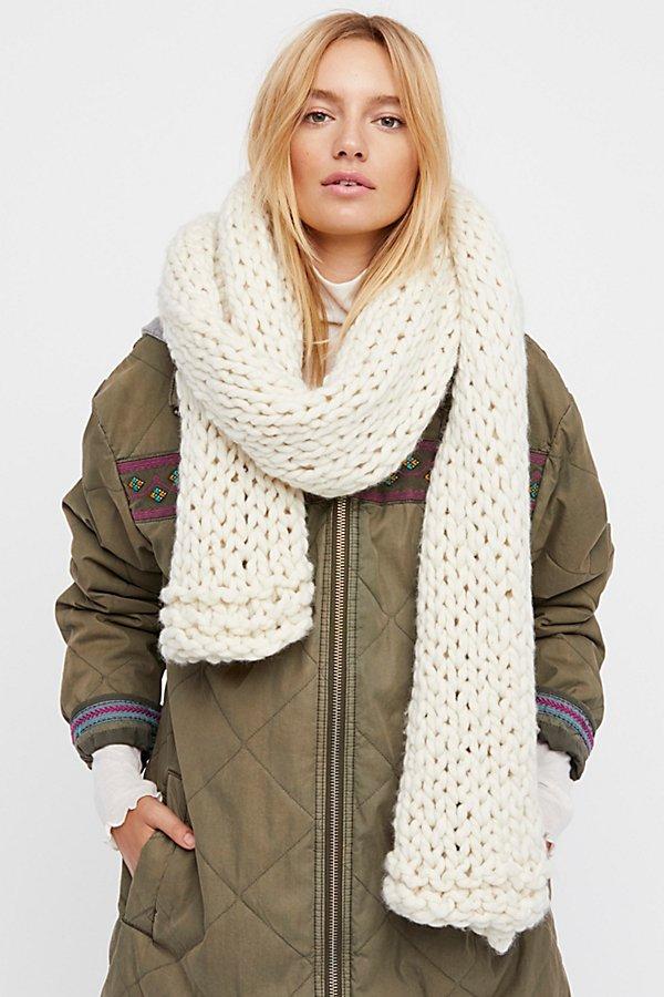 Hold Me Close Handknit Winter Scarf By Loopy Mango At Free People