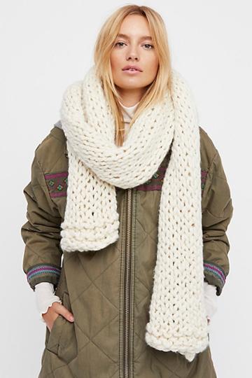 Hold Me Close Handknit Winter Scarf By Loopy Mango At Free People