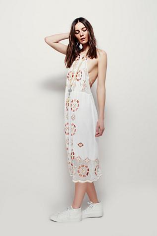 Free People Womens Wild Worlds Midi Dress