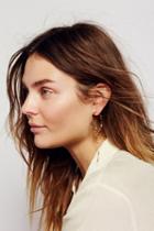 Free People Womens Bed Of Roses Drop Hoops