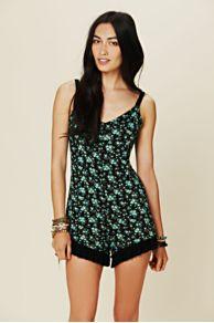 Floral Printed Romper At Free People