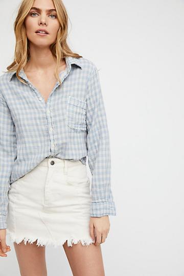 Kayla Gingham Shirt By Cp Shades At Free People