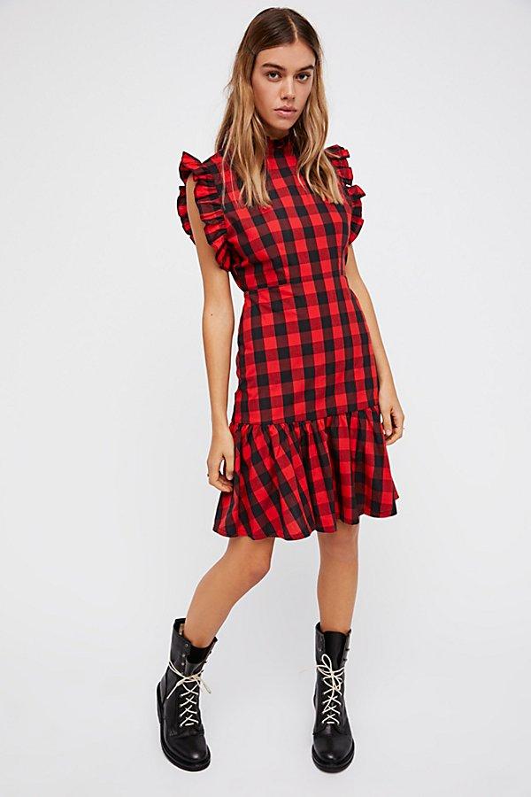 Plaid Drop Waist Dress By Vetiver At Free People