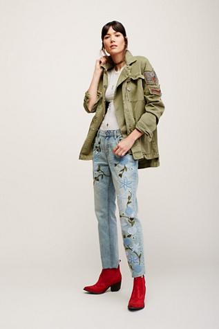 Free People Womens Shower Me With Flowers Jeans