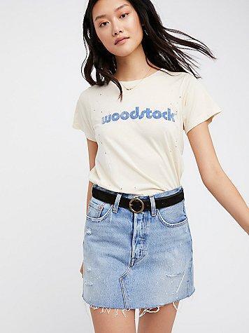 Deconstructed Denim Skirt By Levi's